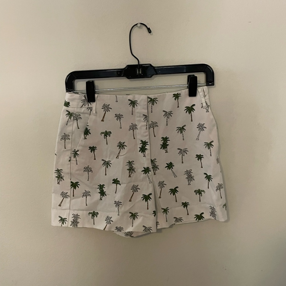 Zara palm tree print shorts